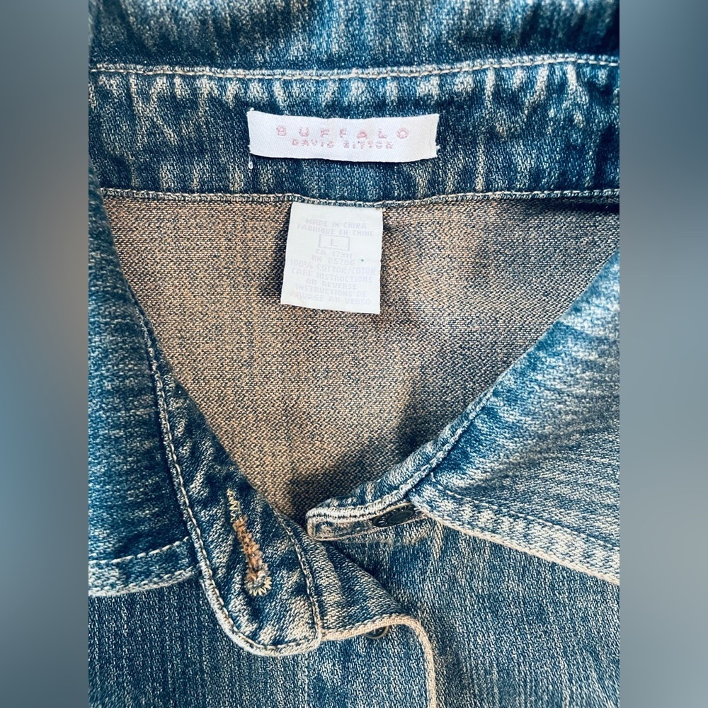 Buffalo David Bitton Denim Dress with Tie Belt - Picture 4 of 5